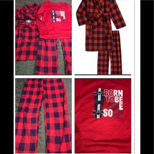 Nwt 4 5 robe pajamas 3 pc skateboarding birthday